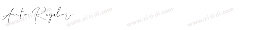 Anta Regular字体转换